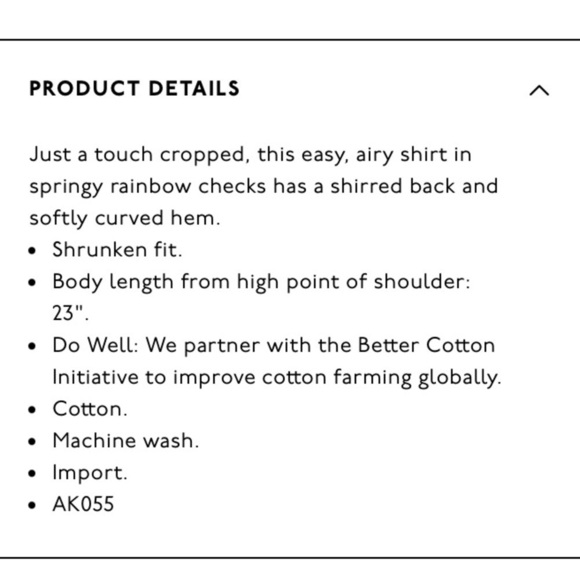 Madewell Hilltop shirt in rainbow check size small - Picture 4 of 12